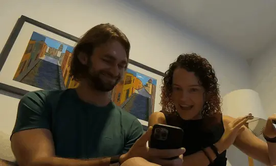 Klau and Vlad going through the deck